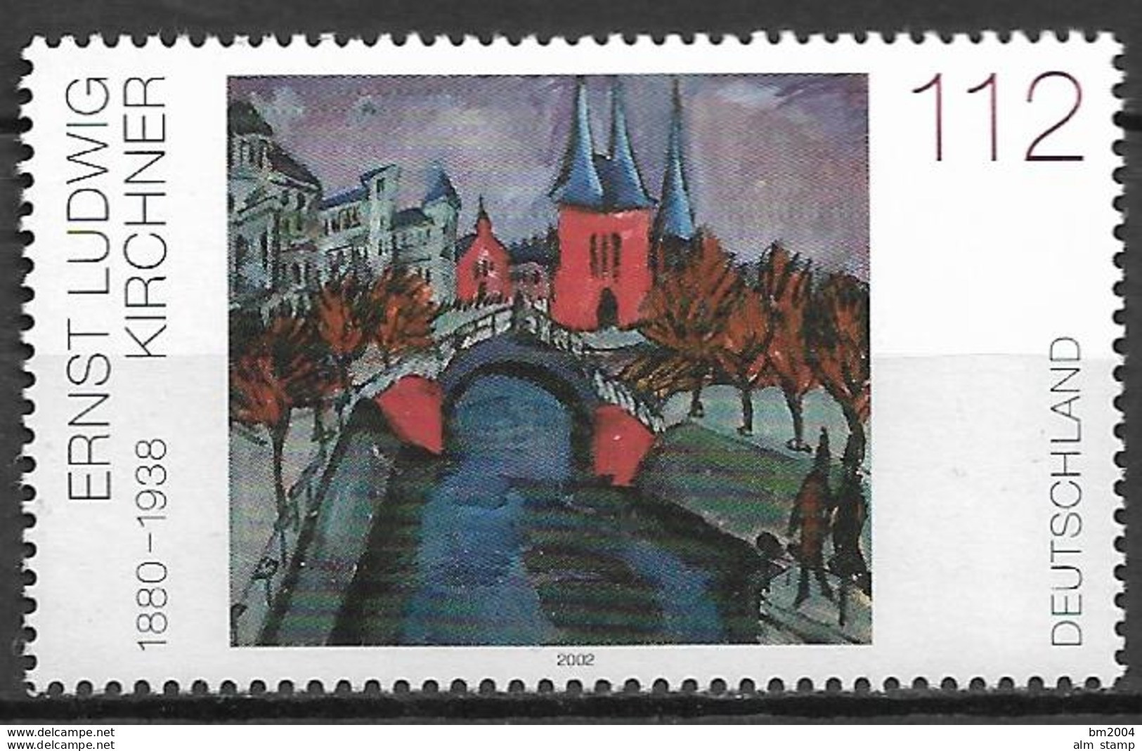 2002 Deutschland Allem. Fed. Germany  Mi. 2279 **MNH   Rotes Elisabeth-Ufer; Von Ernst Ludwig Kirchner - Ungebraucht