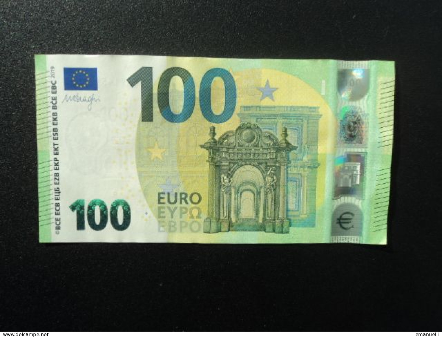 FRANCE : 100 EURO   2019  Signature Mario DRAGHI  Lettre EA   Imprimeur E011F1    SUP+ - 100 Euro