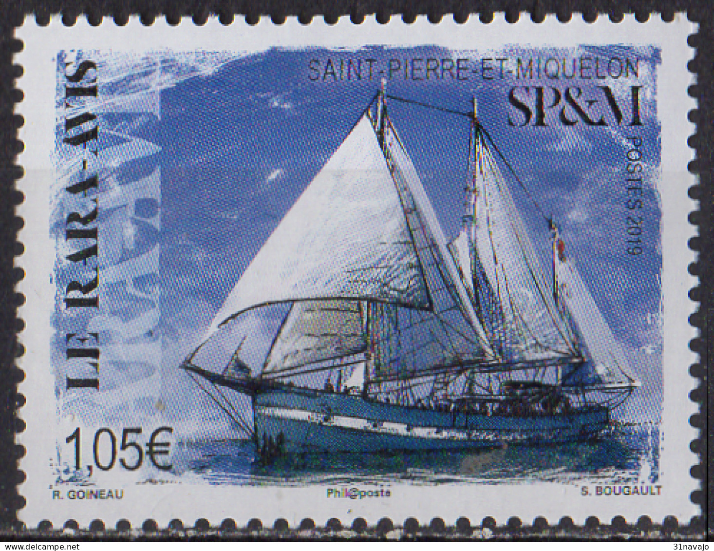 SAINT PIERRE ET MIQUELON - Bateau 2019 - Unused Stamps