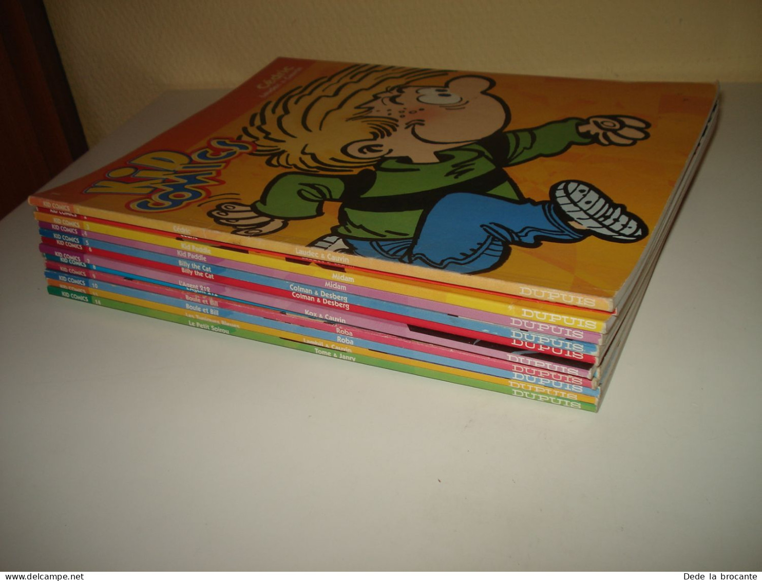 C48 / Lot De 12 BDs - Coll. Kid Comics - Tuniques , Agent 212 , Spirou , .. 1998 - Lots De Plusieurs BD