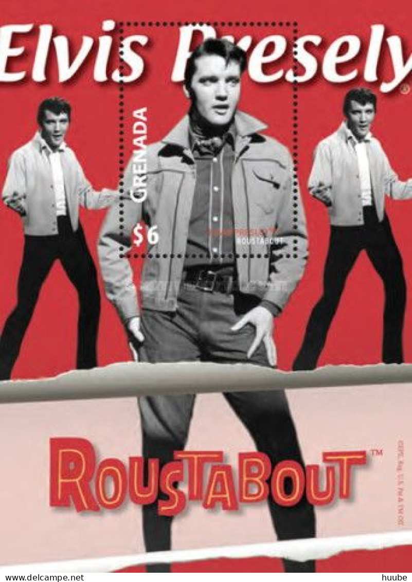 Grenada, 2010, Mi 6307-6310, Elvis Presley In The Movies "Roustabout" (1964), 4 Blocks 789-792, MNH - Elvis Presley