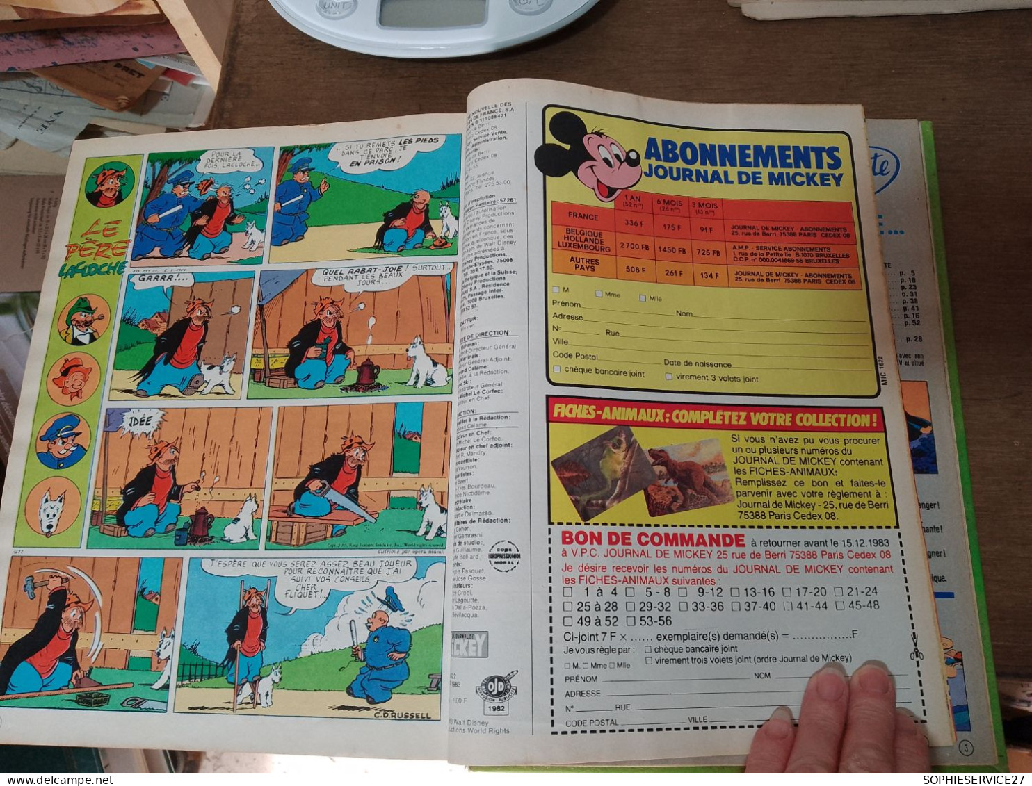 136 //   LE JOURNAL DE MICKEY / ALBUM N° 105  / 1983   56 PAGES - Journal De Mickey
