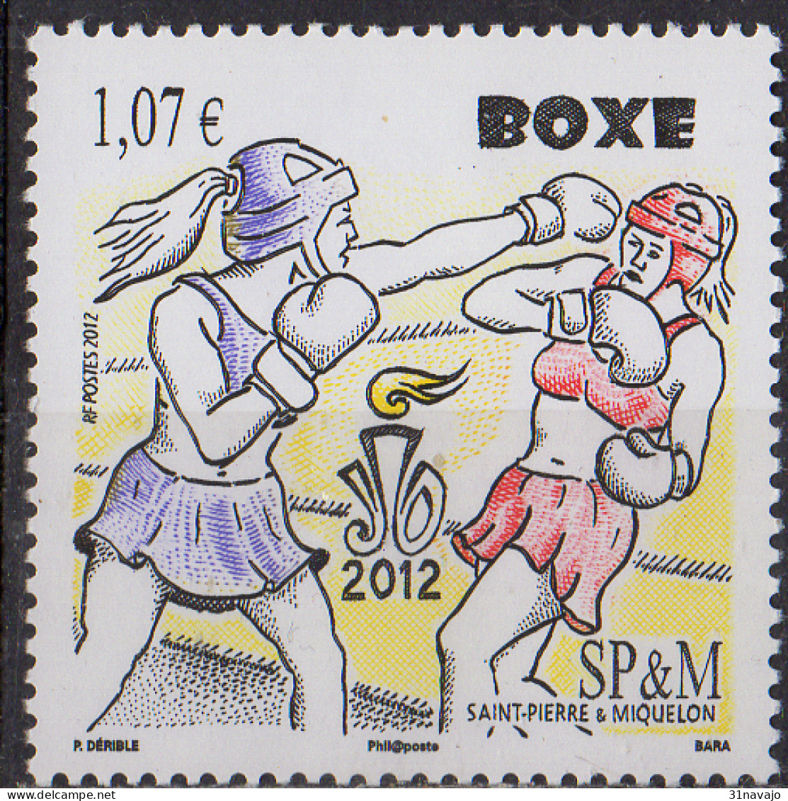 SAINT PIERRE ET MIQUELON - Boxe - Unused Stamps