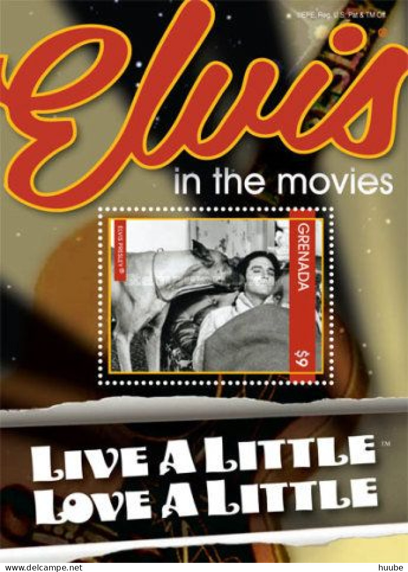 Grenada, 2012, Mi 6477-6480, Elvis Presley In The "Live A Little, Love A Little " (1968), 4 Blocks 812-815, MNH - Elvis Presley