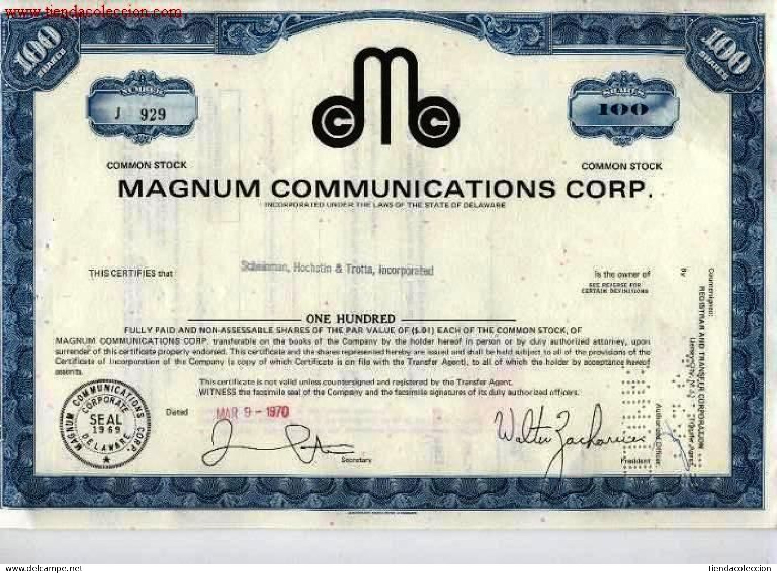 Magnum Communications Corp. - M - O