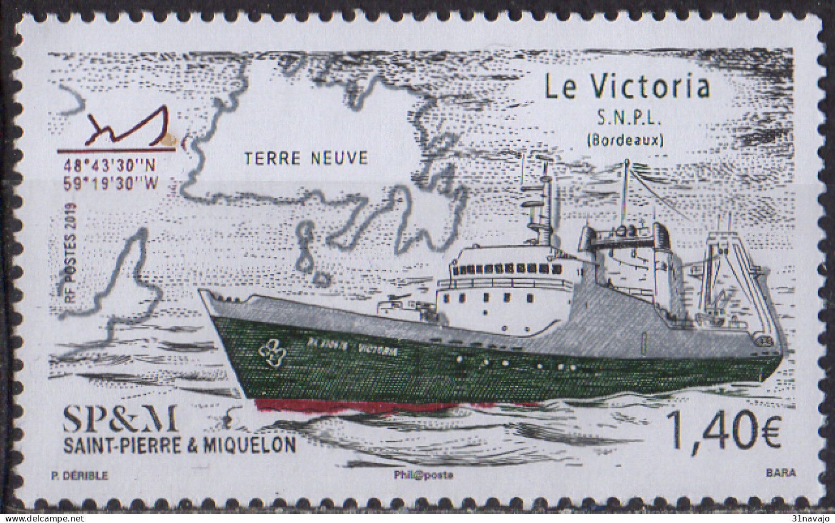 SAINT PIERRE ET MIQUELON - Chalutier "Le Victoria" - Ungebraucht