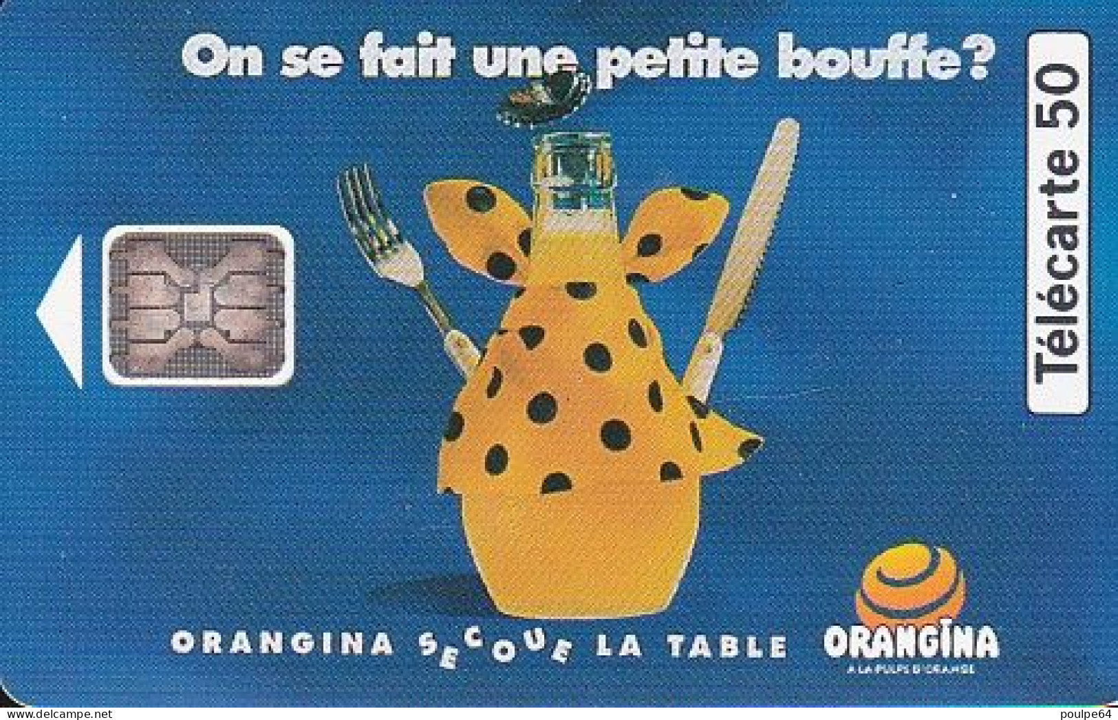 F382 - 07/1993 - ORANGINA " Couverts " - 50 SC5 (verso N° Impacts) - 1993
