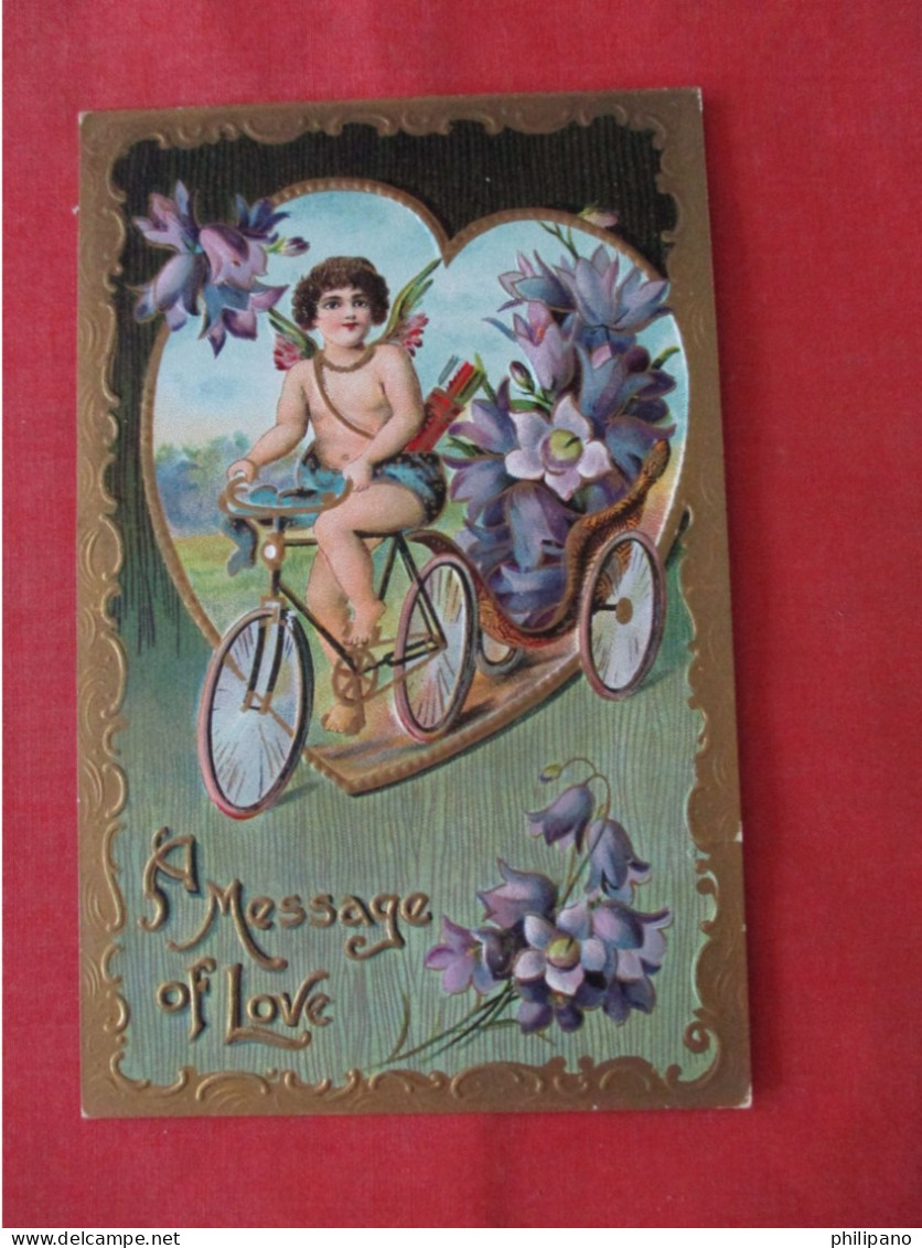 Embossed Message Of Love.   Ref 6246 - Valentijnsdag