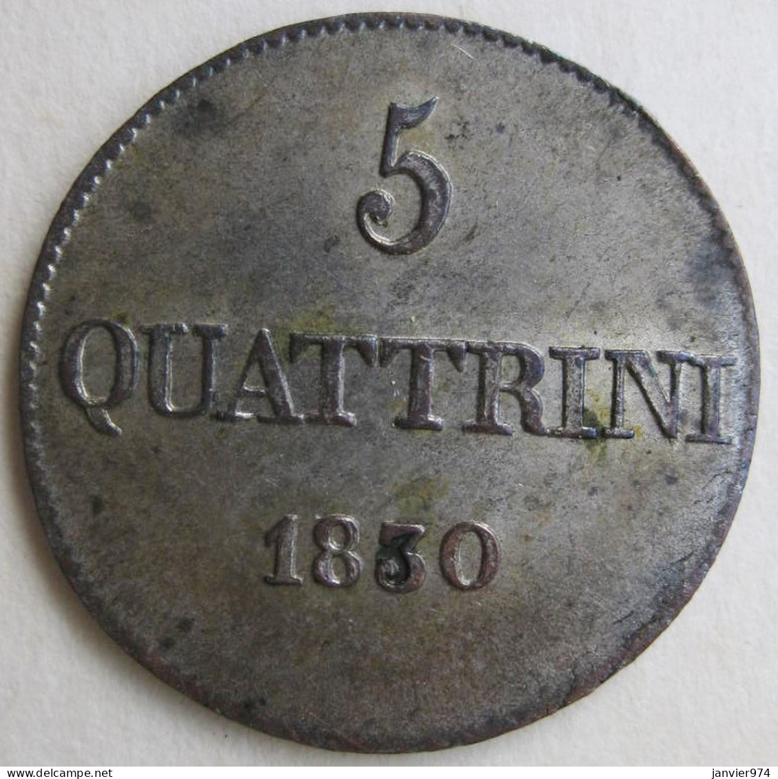 Grand-Duché De Toscane 5 Quattrini 1830 Firenze. Leopold II, C# 65, En SUP /SPL - Toskana