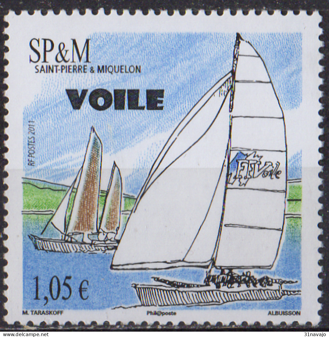 SAINT PIERRE ET MIQUELON - Voile - Neufs