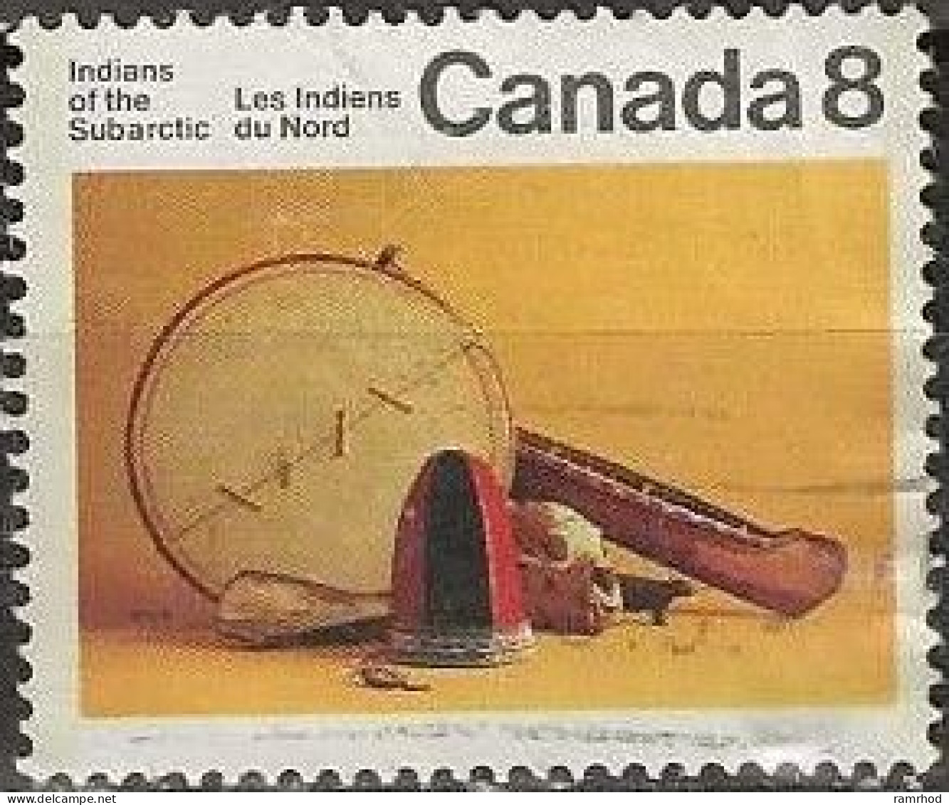 CANADA 1972 Canadian Indians - 8c Subarctic Indians FU - Oblitérés