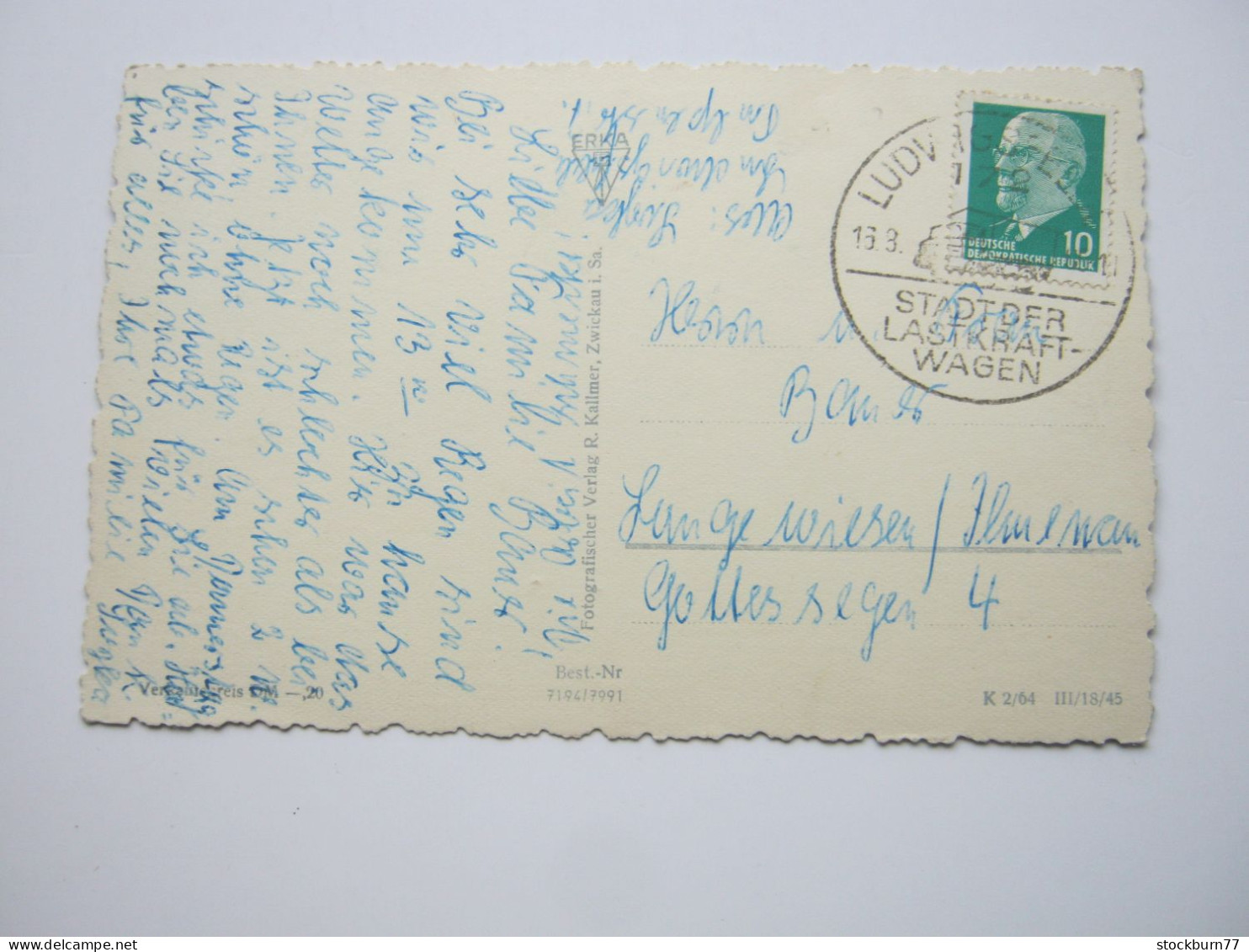 Ludwigsfelde   , Schöne Karte  Um 1965 Mit Sonderstempel - Ludwigsfelde