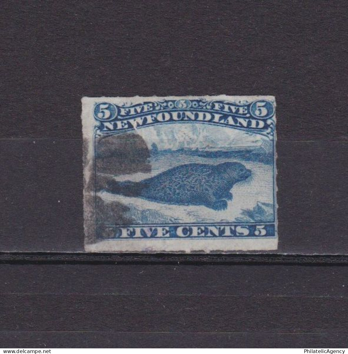 NEWFOUNDLAND CANADA 1877, SG# 43, Seal, Animals, Used - 1865-1902