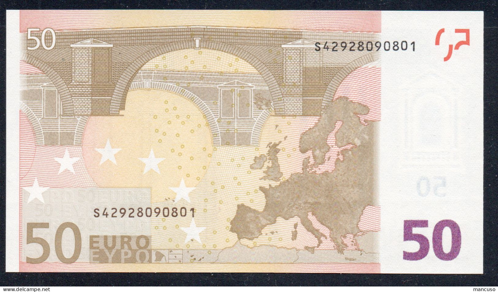 S  ITALIA 50 EURO J072 A1 -  FIRST POSITION - TRICHET   FDS/UNC/NEUF - 50 Euro