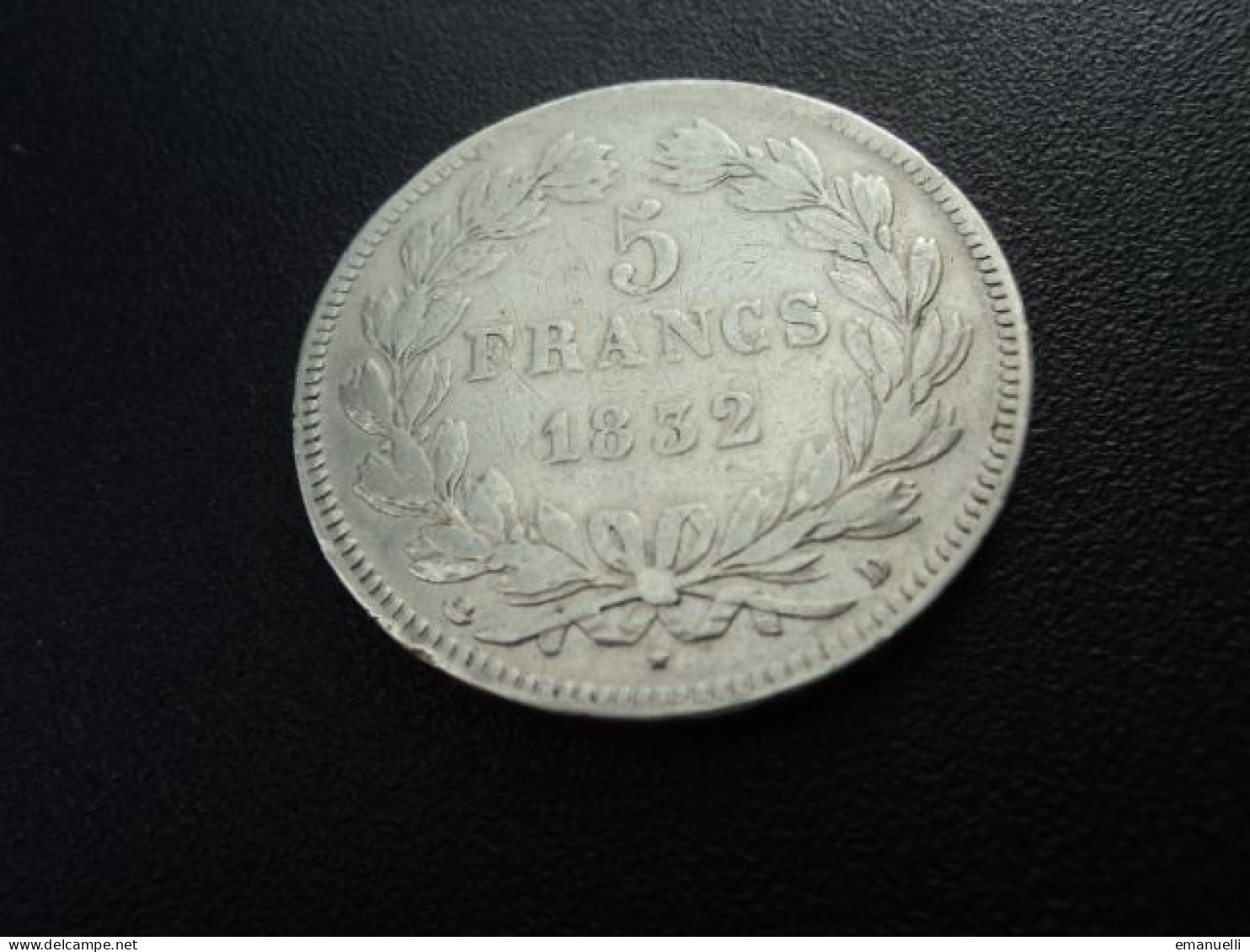 FRANCE : 5 FRANCS   1832 D   *  Tranche B (évidemment)   F.324 / KM 678 / KM 749.4    TB - 5 Francs