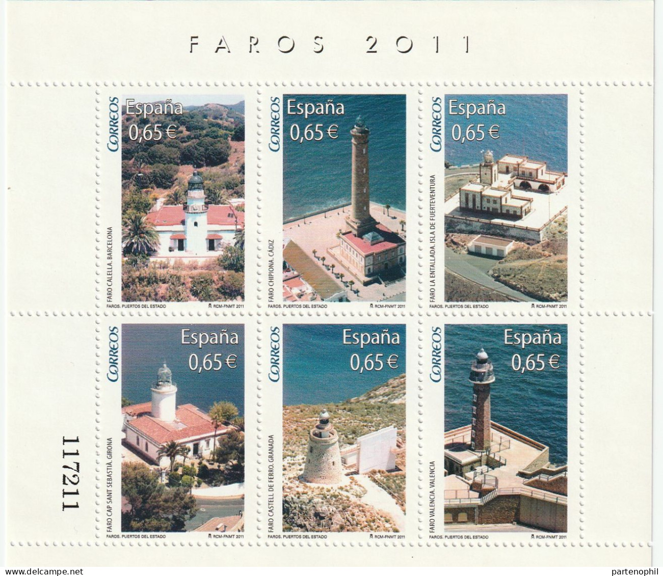 Spagna Fari Lighthouse Phares Leuchtturm Set NMH - Phares