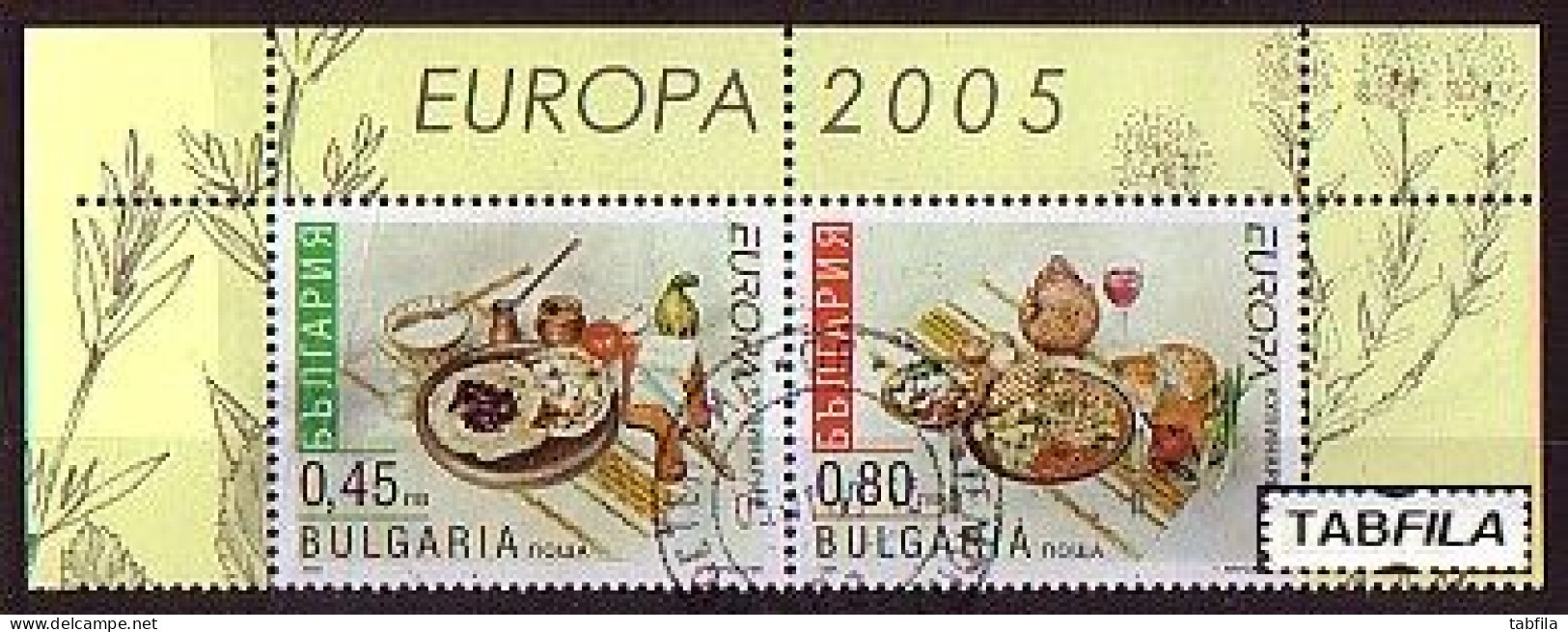 BULGARIA - 2005 - Europe - Culinaria - 2 V Used - Oblitérés