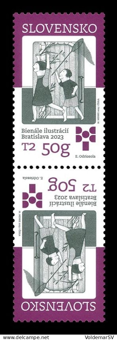 Slovakia 2023 Mih. 998 Biennial Of Illustrations Bratislava 2023 (tete-beche) MNH ** - Ongebruikt