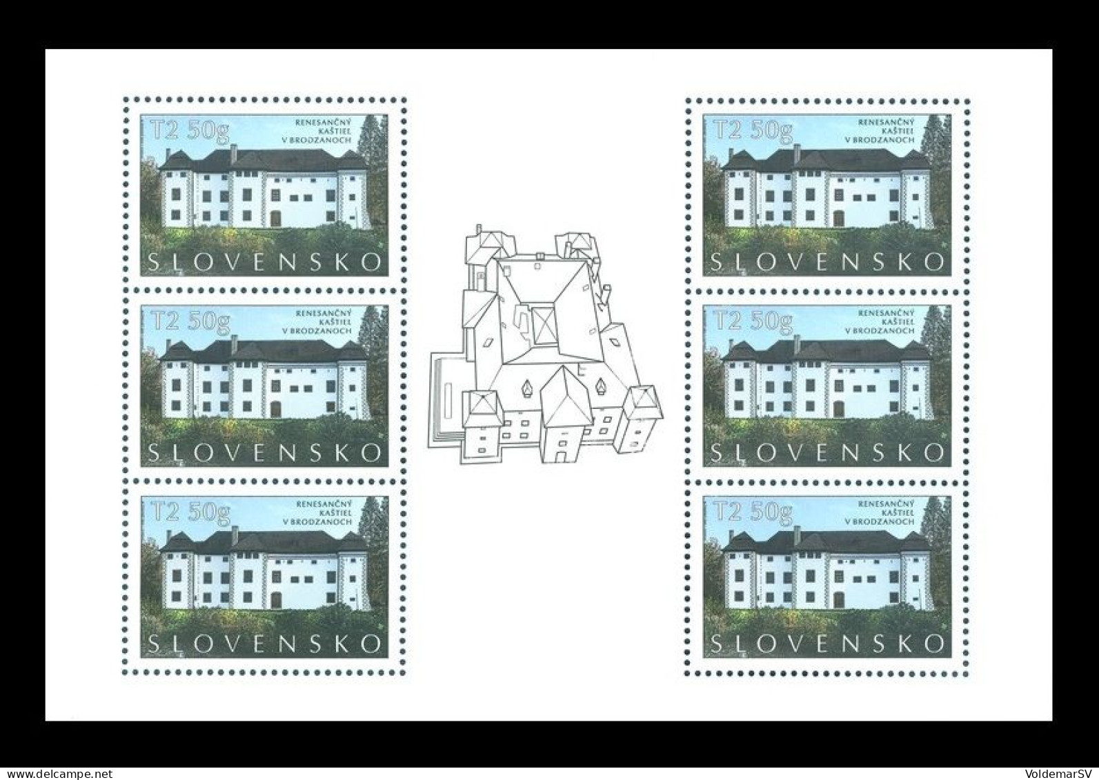 Slovakia 2023 Mih. 999 Brodzany Castle (M/S) MNH ** - Unused Stamps