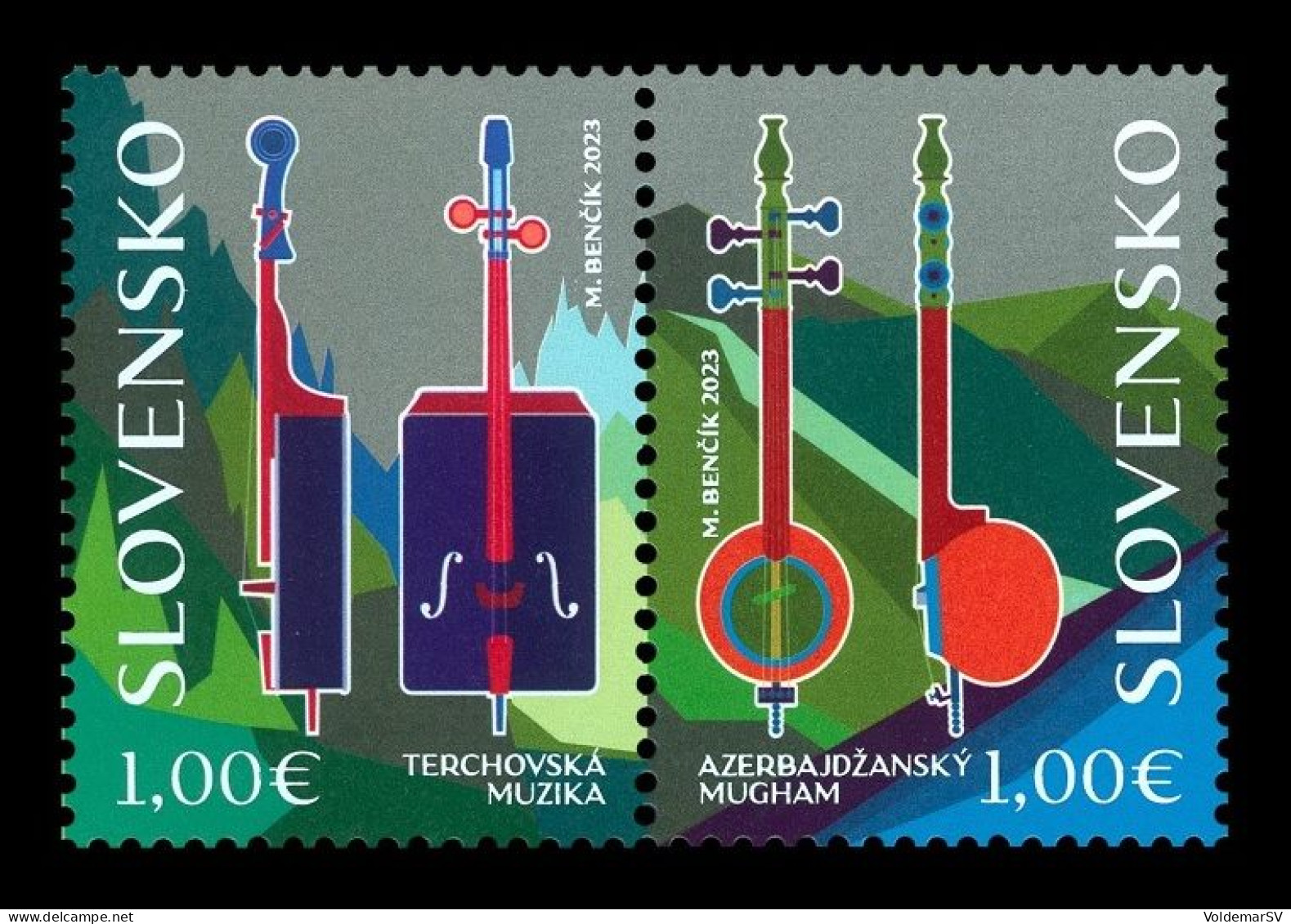 Slovakia 2023 Mih. 1000/01 Music Of Terchova And Mugham (joint Issue Slovakia-Azerbaijan) MNH ** - Unused Stamps