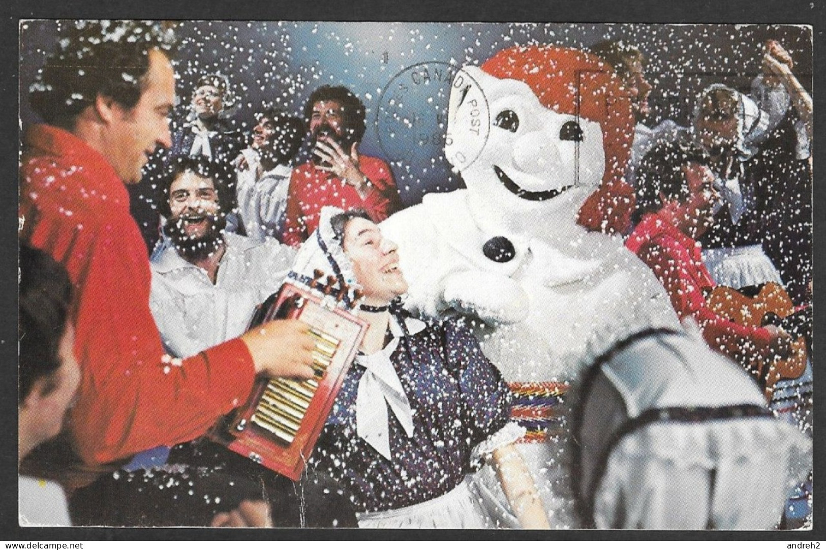 Québec - La Cité - Le Bonhomme Carnaval  Affiche Promotionnelle  Oblitérée 1986 - Par La Société Kent - Québec - La Cité