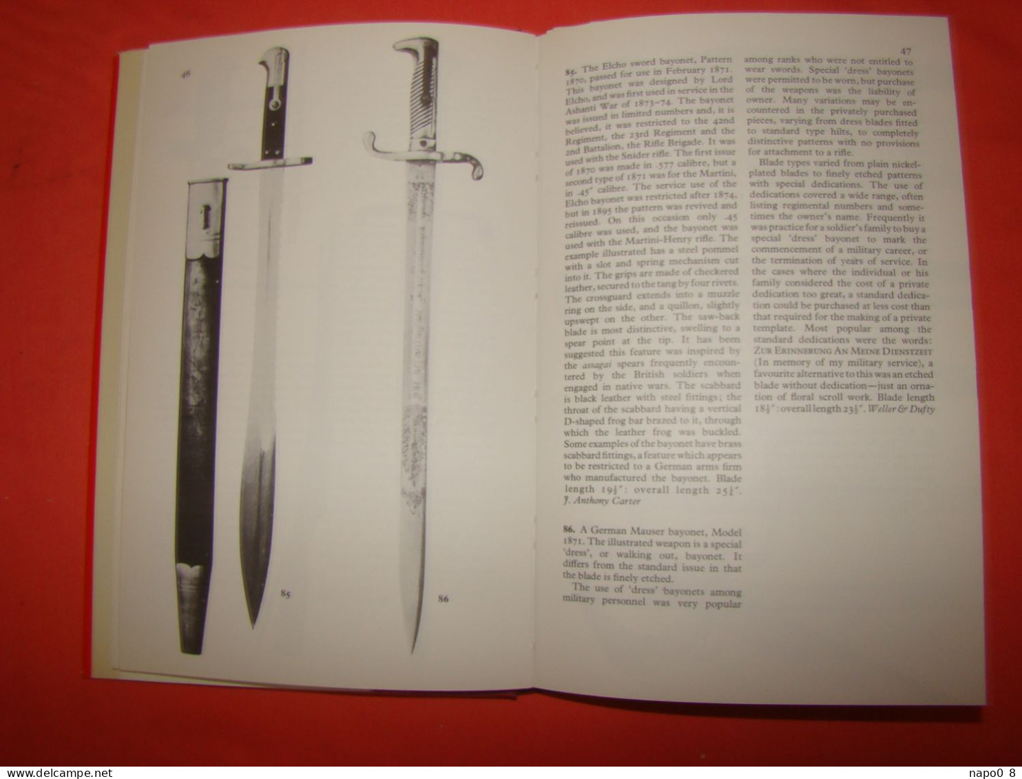 The Collector's Pictorial Book Of Bayonets Par Frédéric J.Stephens - Anglais