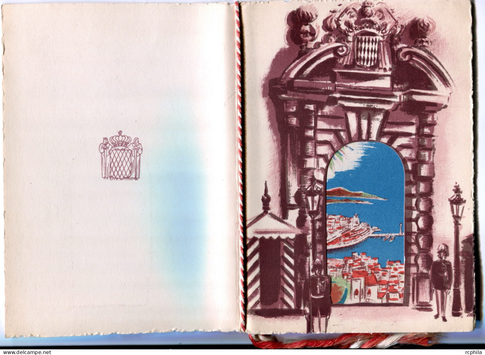 RC 26247 MONACO 1952 PROGRAMME DE L'EXPOSITION REINATEX CONTENANT UNE VIGNETTE DE COULEUR MARRON TB - Briefe U. Dokumente