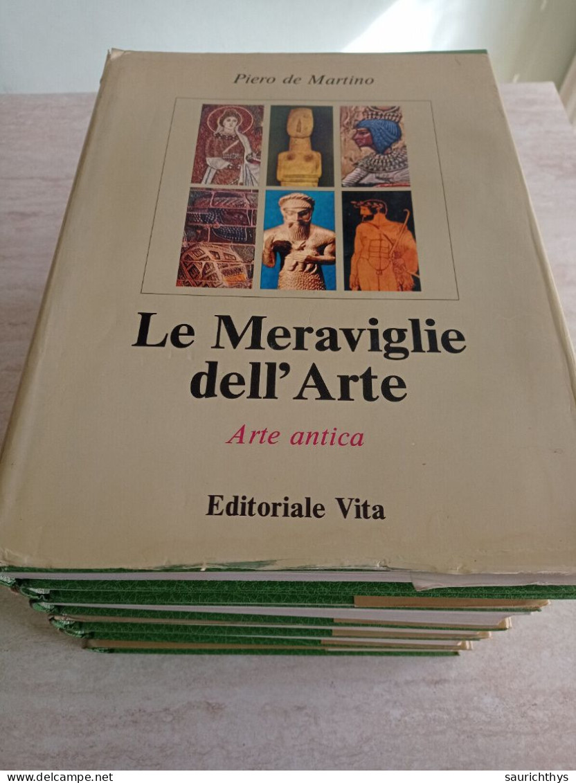 6 Volumi Le Meraviglie Dell'arte Piero De Martino Editoriale Vita Arte Antica Medievale Trecento / Novecento - Medicina, Biologia, Chimica