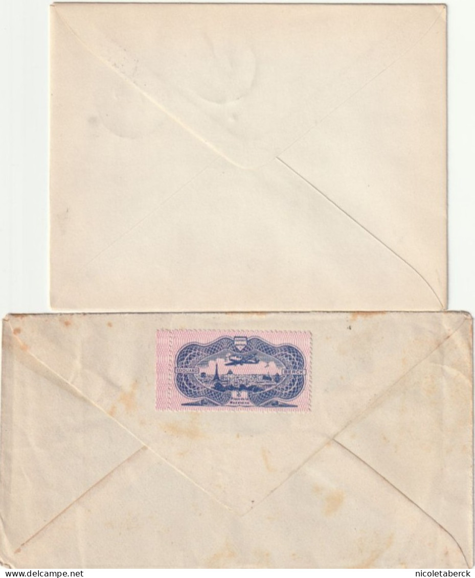 Coq Et Marianne D'Alger N° 644 Seul Sur Lettre1/2/45 + émission Conjointe Algérie 21/11/44.Rare. Collection BERCK. - 1944 Hahn Und Marianne D'Alger