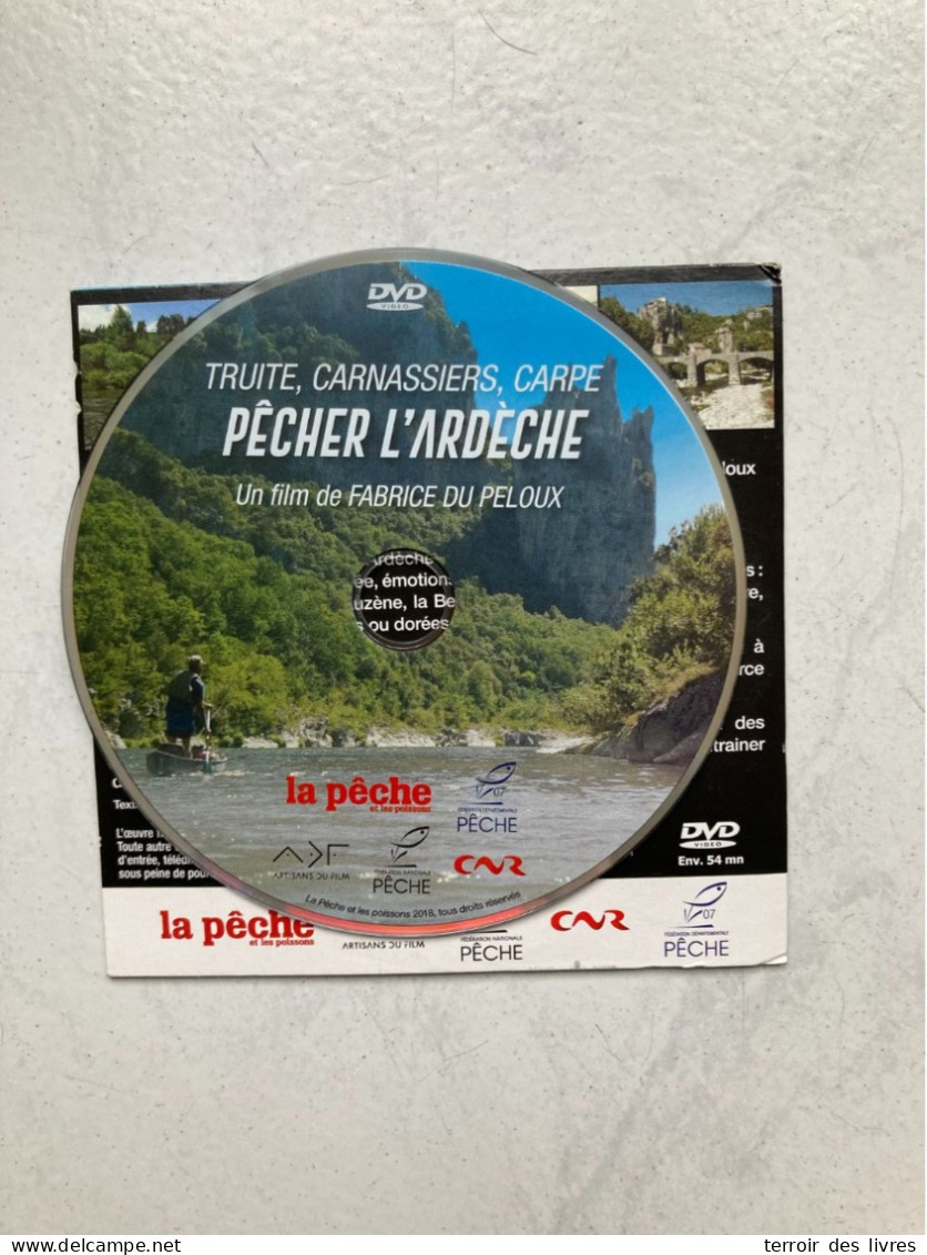 DVD PÊCHER L'ARDÈCHE - FABRICE DU PELOUX   54 Minutes - Documentaire