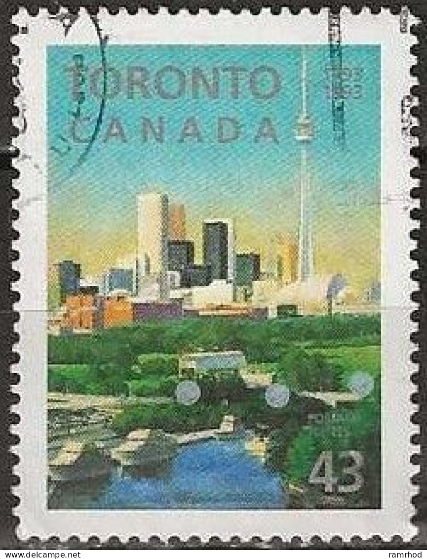 CANADA 1993 Bicentenary Of Toronto - 43c - Toronto Skyscrapers FU - Oblitérés