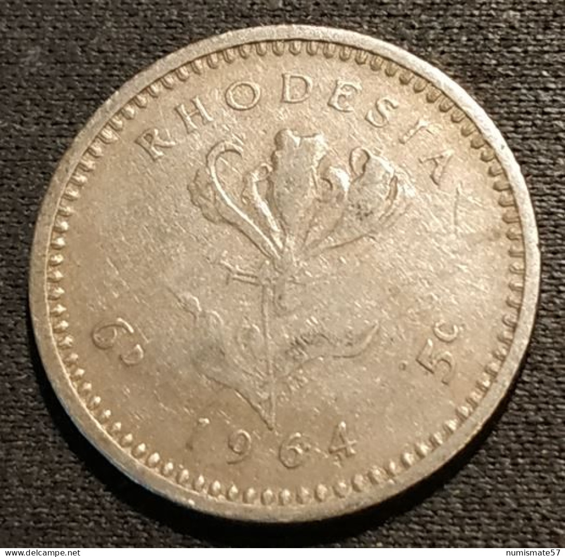 RHODESIE - RHODESIA - 6 PENCE / 5 CENTS 1964 - Elizabeth II - KM 1 - Rhodesien