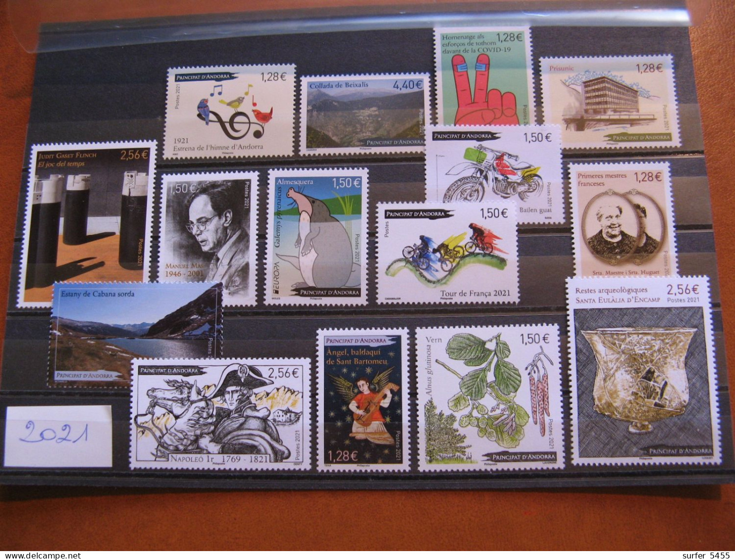 ANDORRE ANNEE COMPLETE 2021 NEUVE ** LUXE - MNH - FACIALE 27,26 EUROS - Unused Stamps