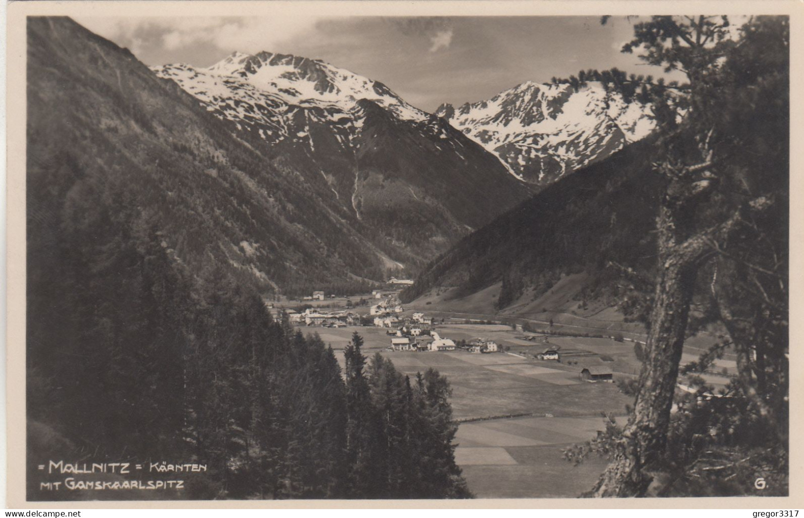 D7718) MALLNITZ - Kärnten - Mit Gamskaarlspitze - Alte FOTO AK 1928 - Mallnitz