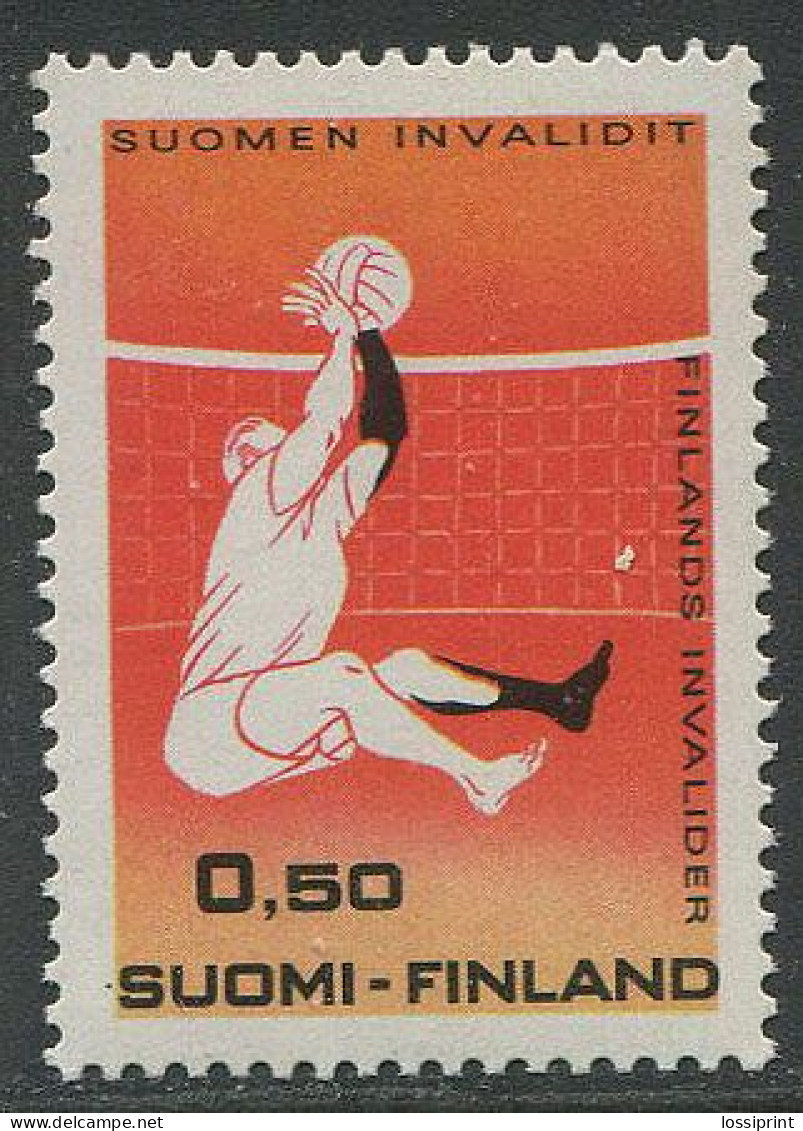 Finland:Unused Stamp Finlands Invalidebn Sports, Volleyball, MNH - Volleyball