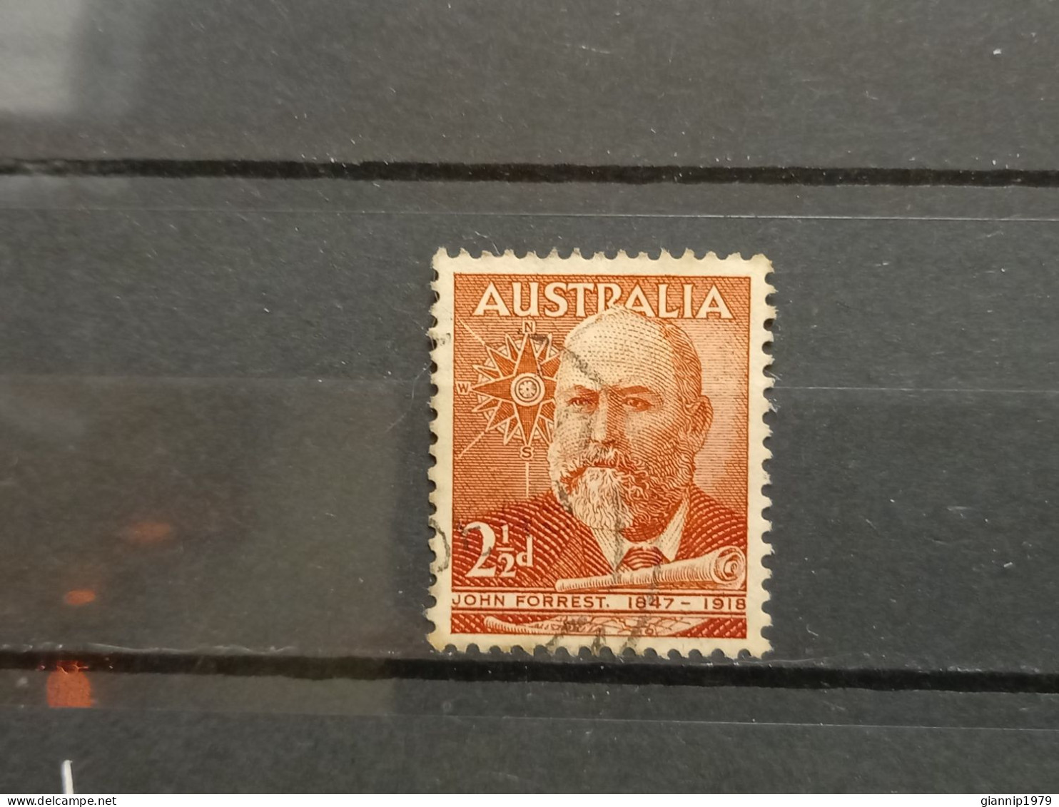 FRANCOBOLLI STAMPS AUSTRALIA AUSTRALIAN 1949 USED LORD JOHN FORREST DI BUMBURY OBLITERE' - Gebruikt