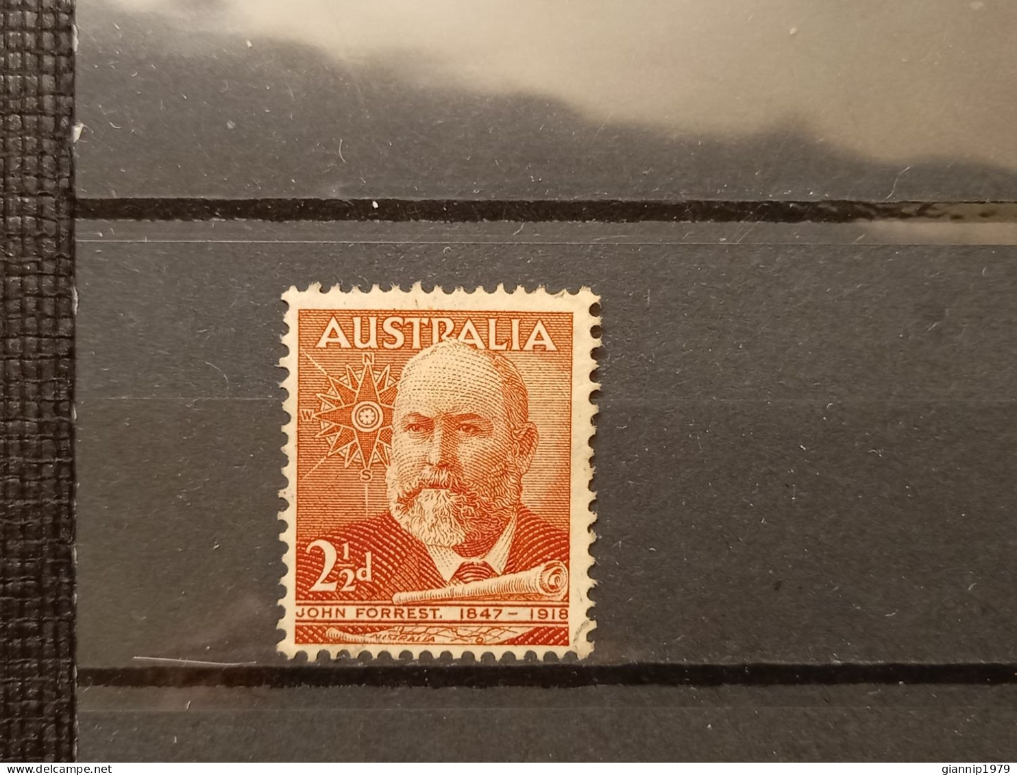 FRANCOBOLLI STAMPS AUSTRALIA AUSTRALIAN 1949 USED LORD JOHN FORREST DI BUMBURY OBLITERE' - Used Stamps