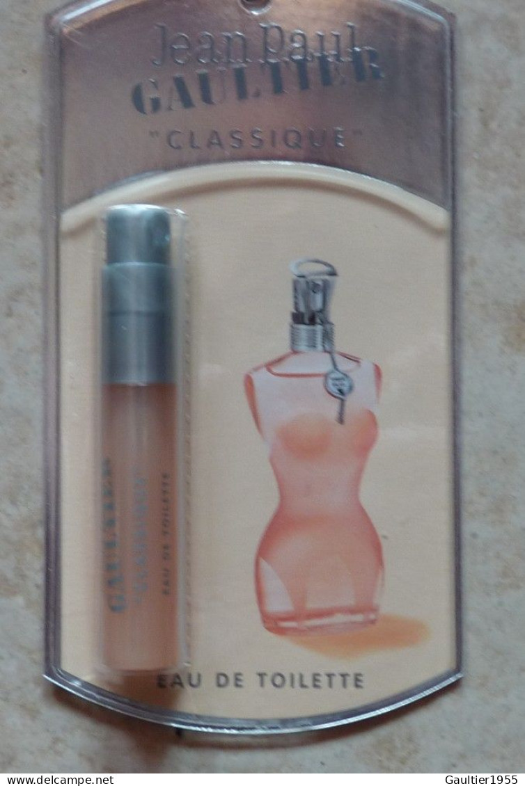 Echantillon Tigette - Perfume Sample -Classique De Jean Paul Gaultier - Echantillons (tubes Sur Carte)