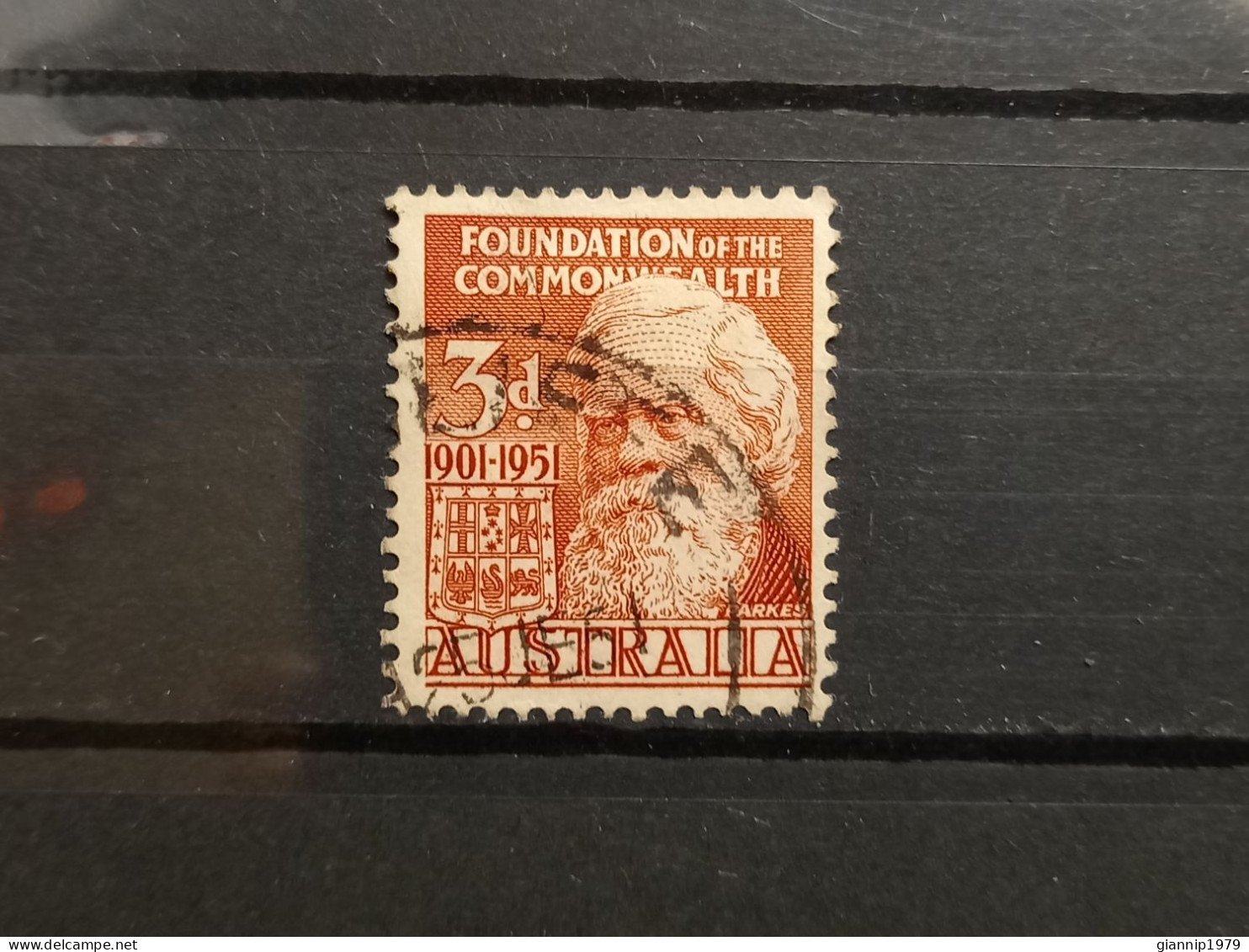 FRANCOBOLLI STAMPS AUSTRALIA AUSTRALIAN 1951 USED SERIE 50 ANNI ANNIVERSARY COMMOWEALTH OBLITERE' - Oblitérés