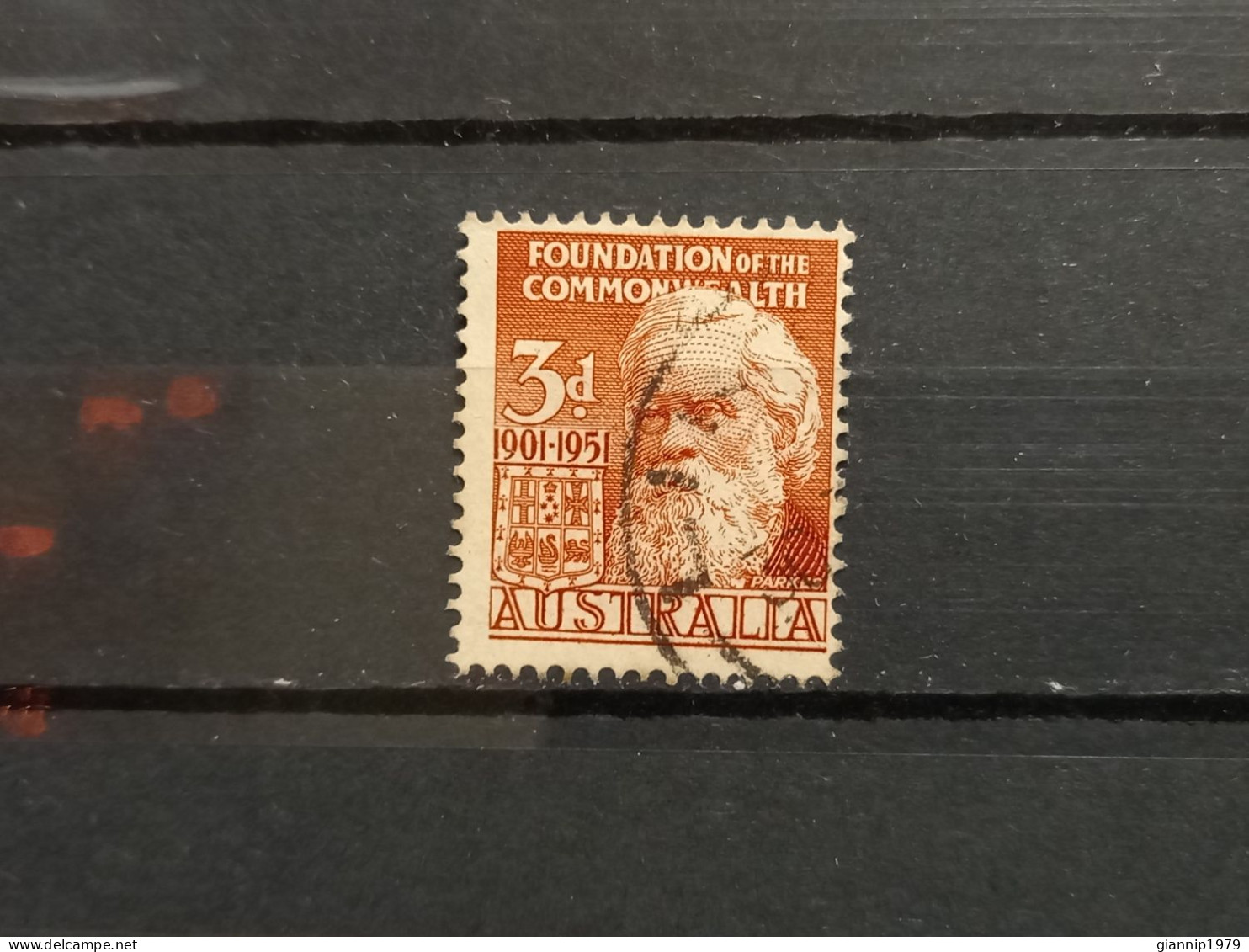 FRANCOBOLLI STAMPS AUSTRALIA AUSTRALIAN 1951 USED SERIE 50 ANNI ANNIVERSARY COMMOWEALTH OBLITERE' - Gebruikt