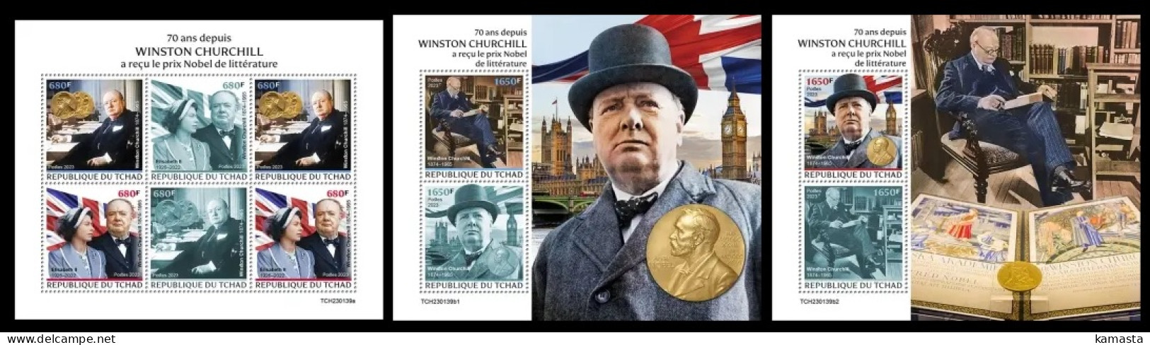 Chad  2023 Winston Churchill. (139) OFFICIAL ISSUE - Sir Winston Churchill