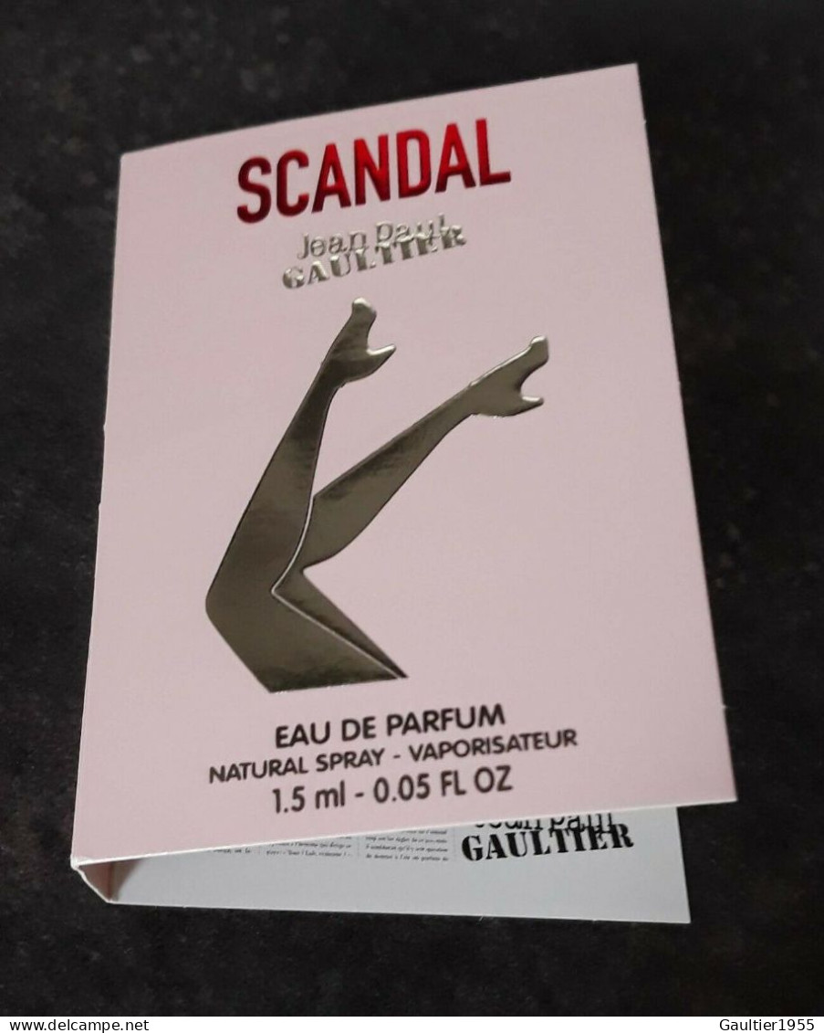 Echantillon Tigette - Perfume Sample - Scandal De Jean Paul Gaultier - Echantillons (tubes Sur Carte)