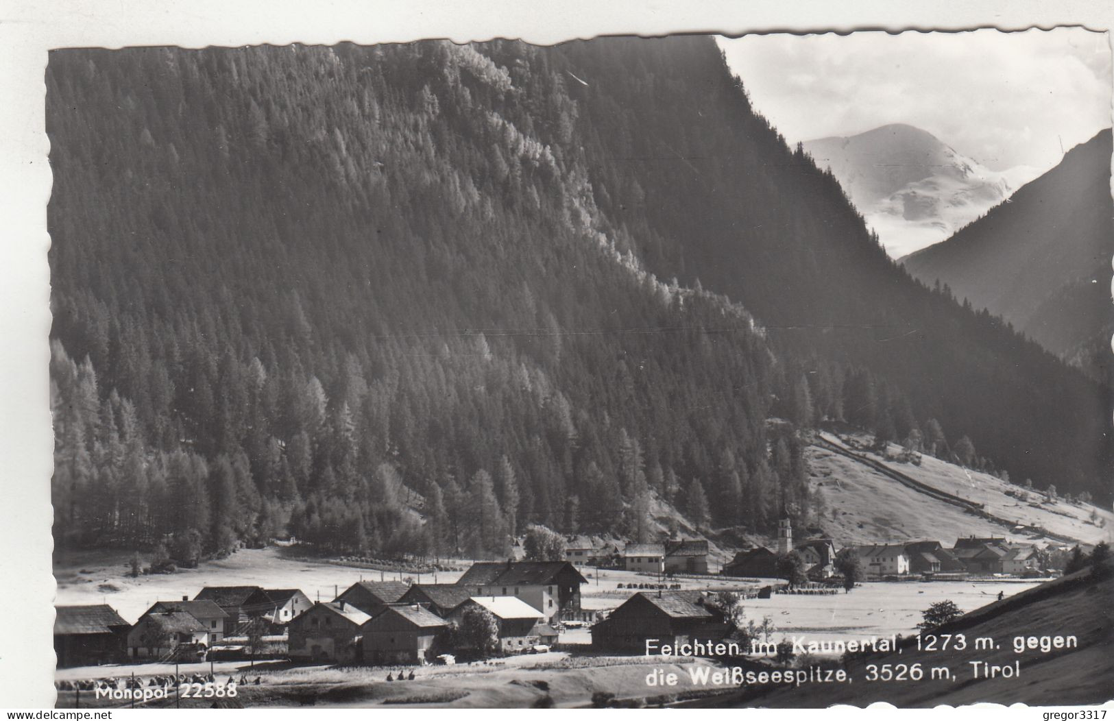 D7769) FEICHTEN Im KAUNERTAL Gegen Die Weißseespitze - Tirol - - Kaunertal