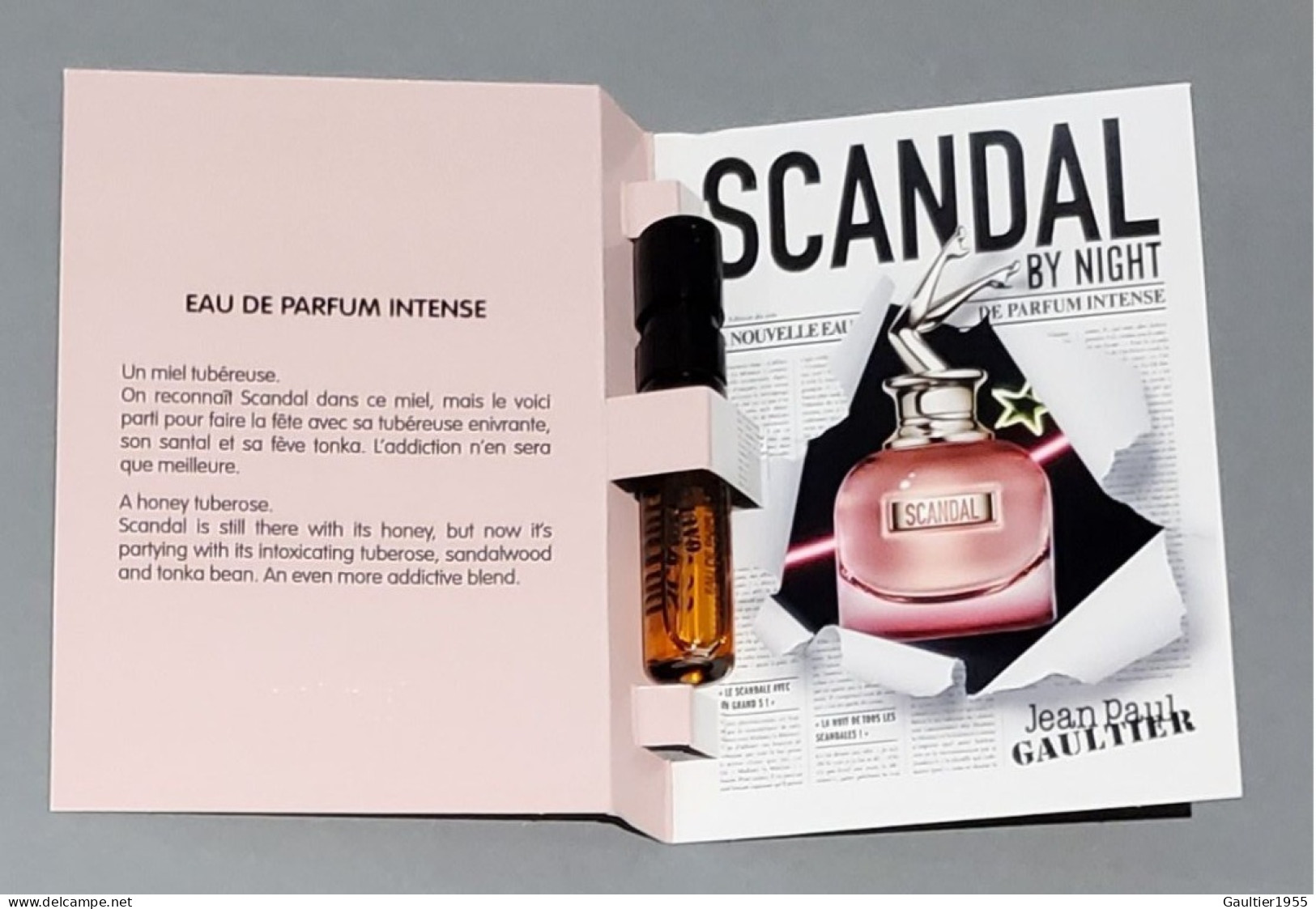 Echantillon Tigette - Perfume Sample  - Scandal By Night De Jean Paul Gaultier - Parfumproben - Phiolen