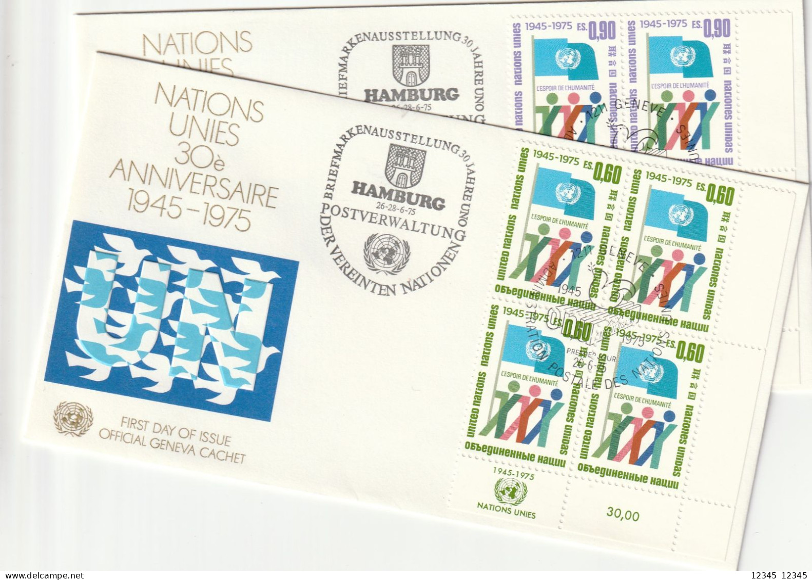 UNO Geneve 1975, FDC Unused - FDC