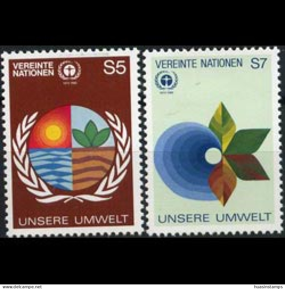 UN-VIENNA 1982 - Scott# 25-6 Environment Set Of 2 MNH - Neufs