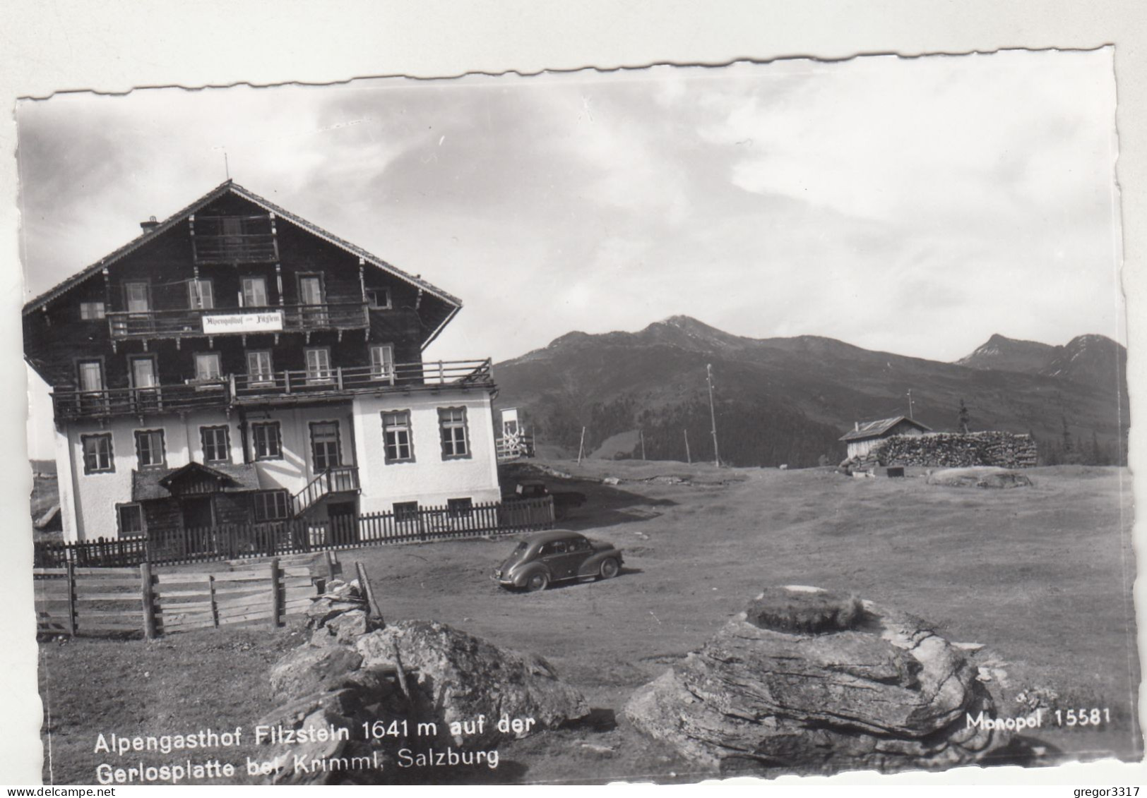 D7773) KRIMML - Alpengasthof FILZSTEIN Auf Der Gerlosplatte Bei Krimml Salzburg - Mit Altem AUTO DETAIL - Krimml