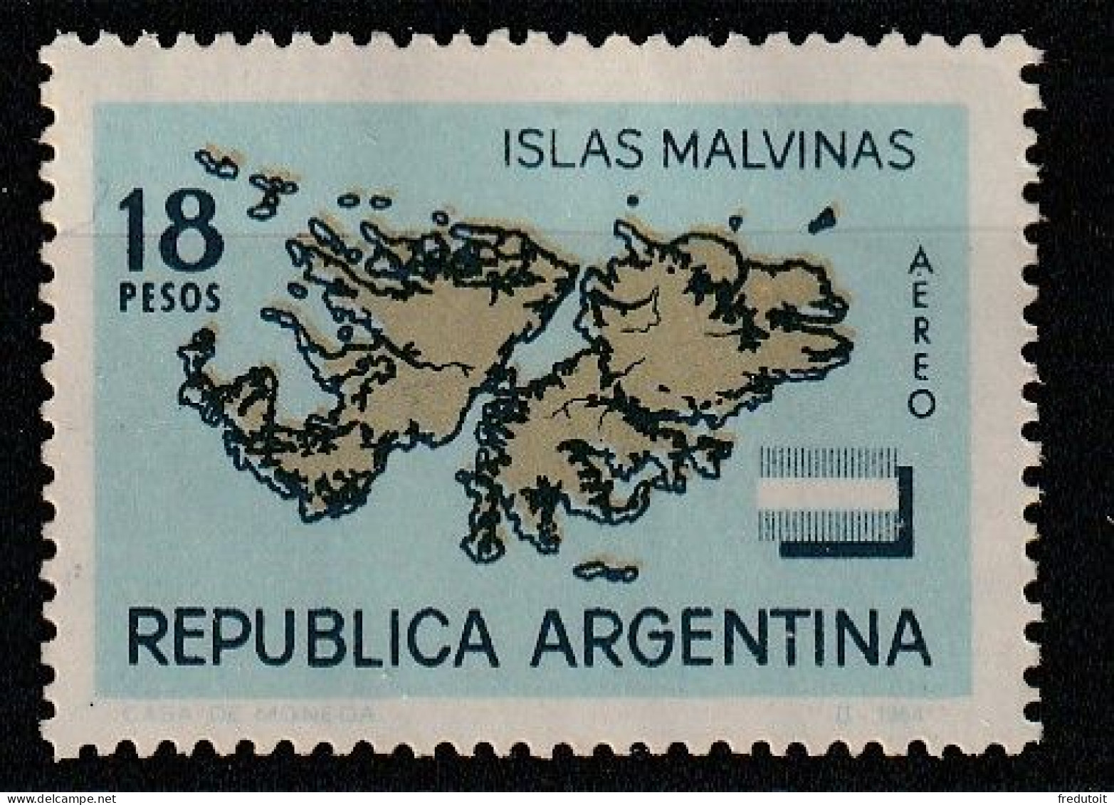 ARGENTINE - Poste Aérienne N°97 ** (1964) Carte - Luchtpost