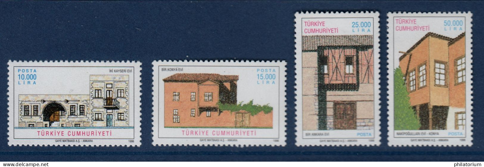 Turquie, Yv 2825, 2826, 2827, 2828, Mi 3081, 3082, 3083, 3084, **, - Unused Stamps