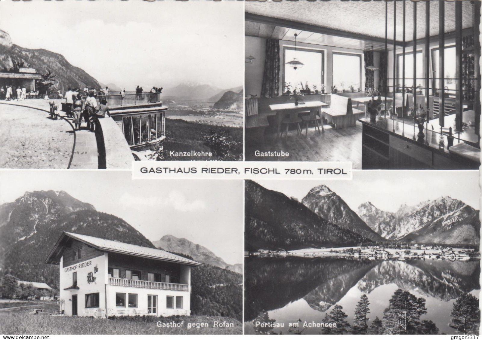 D7790) FISCHL Bei JENBACH / Tirol - Gasthaus RIEDER - Gegen Rofan - Gaststube - Achensee - Kanzelkehre ALT - Jenbach